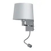 Bedside Wall light with flexi LED Task Light Superlux Lighting - WL2252-WH