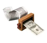 MONEY MAKER turn blank paper into bills - magic trick coin kids close up comedy