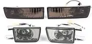 Compatible for Volkswagen Jetta MK3 Golf 1992-1997 Spare Parts Accessories Parts Car Front Bumper Fog Light Turn Signal Light