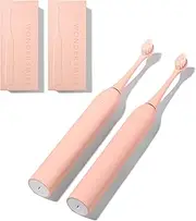 Wondersmile Sonic Toothbrush Twin Pack PRO - Electric Toothbrush with 4 Cleaning Programmes - Ultrasonic Toothbrush with Smart Brush Head (Atomic Rose)