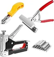 Canvas Pliers and Staple Remover Kit - Professional Canvas Pliers Set - Stainless Steel Tool with 1000 Staple Set for Multi Purpose Projects Offices Painting Needlework Fabric