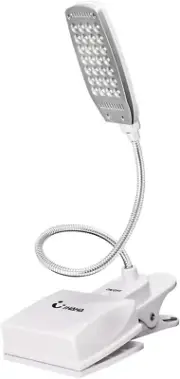 Reading Lights for Books in Bed Clip on Desk Lamp USB/DC and AA Battery Operated