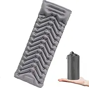 NIKYJM Self-Inflating Sleeping Mat, Inflatable Camping Mat, Ultralight Waterproof Air Mattress Outdoor with Foot Press Pump, Sleeping Mat Camping for Hiking Backpacking Camping Tent