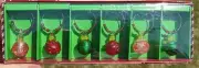 6 Drink Charms Sparkling Jewel Holiday Colors! Christmas Ornaments, Beads Pier 1