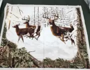 RealTree Xtra Green Star Of The Show Pattern Winter Deer Quilt Kit 69.5"x 76.5"