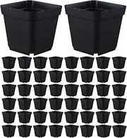 Seedling Starting Pots,50x Square Growing Pots - Germination Trays, Gardening Accessories for Indoor and Outdoor