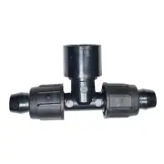 1/2” Easy Loc Tee x 3/4” PVC Slip Adapter – Connect Two 1/2” Drip Lines to 3/4”
