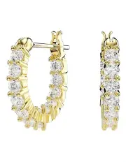 [Swarovski] Matrix Vittore Hoop Earrings in White