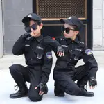 熱賣 萬聖節 兒童角色扮演服 造型服 兒童警察服 長袖特警衣服 交警制服 男童小警察女童警察表演服