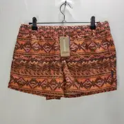 Patagonia Shorts Baggies 2.5" Womens SMALL Barely Swim Slim Fit TRIBAL NEW