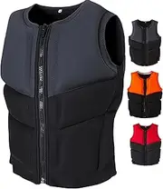 High Buoyancy Swim Vest Portable Adult Neoprene Life Jacket Paddle Boarding Buoyancy aids for Kayak Fishing Snorkel Diving