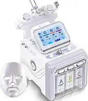 7 in 1 Facial Hydrogen Oxygen Beauty Machine with Mask, Multifunctional Face Skin Care Device, Wrinkle Reduction & Hydration, At-Home Spa Treatment (Grey)