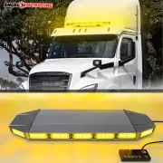 28inch LED Warning Emergency Light Bar Rooftop Double Side Hazard Strobe Amber