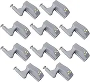 Cabinet Hinge Lights,Cabinet Hinge Lights - 10 Lights with Induction Hinge Sensor | Hinged LED Night Lights for Closet, Bright LED Light for Living Room, Dormit