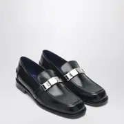 [Burberry] Mocassino Tower Black In Leather 37 IT Black