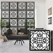 Hanging Room Divider, Openwork Wood Plastic Waterproof Partitions Panel Screen,DIY Restaurant Engraving Decoration Screen,29/39cm