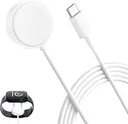 USB-C Charging Cable for Apple Watch Series 10 9 8 7 6 5 4 3 2 1 SE Ultra, Charging Station Magnetic, Charger Compatible with iWatch Original, 1 m Cable (No Adapter)