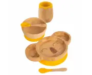 Tiny Dining 5pc Bamboo Koala Baby Weaning Set - Pink