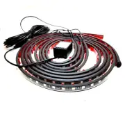 4Pc Underbody RGB Chase Dreamcolor LED Kit Underglow Music IR Remote