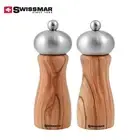 Swissmar Salt and Pepper mill set, Olive wood Salt Pepper Grinder Gift Set 15cm
