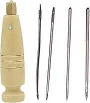 Wooden Handle Leather Craft Sewing Kit Repairing Tool Canvas for Bags Shoes