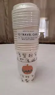 Peanuts, Snoopy Halloween Travel Cups Package Of 12