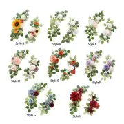 2 Pieces Wedding Arch Flowers Corner Flowers Handmade Greenery Artificial Flower