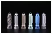 Titanium Alloy Rocket Shape Pill Case Holder Container Keychain Necklace Pendant