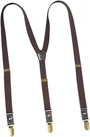 [Ｓｉｍｈｏａ] Mens Suspenders Fashion with 3 Hooks for Formal Wear Jeans Dress Pants Business