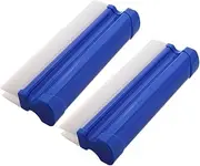 MAGICLULU 2pcs Portable Car Mirror Squeegee with Dual Row Blades Lightweight Window for Car Windshield and Bathroom Glass Doors Reliable and Durable Scraper for Spotless Finish