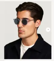 Oliver Peoples Gregory Peck Sun 47mm Crystal/Blue Photochromic MSRP$487