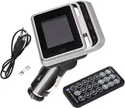 Bluetooth5.0 FM Transmitter with 1.4" LCD Display 180° Rotatable Support Hands-Free Calling TF Cards CD MP3