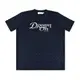 COACH專櫃款 DREAM刺繡LOGO刺繡印花設計純棉圓領短袖T恤(海軍藍)