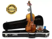 D'Luca Strauss 800 Espressivo Violin Antique Finish SKB Case, Dominant Strings
