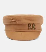 [Ruslan Baginskiy] Ruslan Baginskiy Embroidered wool baker boy hat M beige
