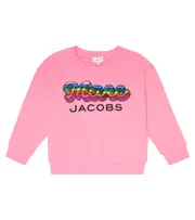 [Marc Jacobs Kids] Marc Jacobs Kids Logo embroidered cotton sweatshirt Y 4 pink