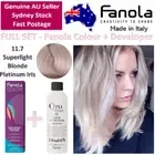 FANOLA 11.7 Superlight Blonde Platinum Iris Perm Colour + Fanola 20vol Developer