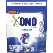 OMO Triple Laundry Capsules Active 60 Pack