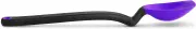 Dreamfarm Mini Supoon Non-Stick Sit-Up Silicone Scraping Cooking Spoon, Jar Scraper Measures 5ml TSP - 8" Purple