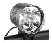 Bike Lights, 6000 Lumens 5 Led Bicycle Light,waterproof Mountain Bike Front Light With Rechargeable Battery Pack,3 Modes Bicycle Lights Front Headlamp