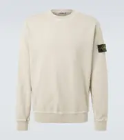 [Stone Island] Stone Island Compass cotton jersey sweatshirt AU 90 beige