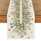 Long-lasting Dining Table Decor Spring Botanical Runner Seasonal Floral Linen