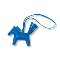 在飛比找Yahoo奇摩購物中心優惠-HERMES Rodeo PM 小馬吊飾 (海島藍 Bleu
