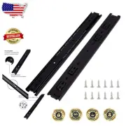 10 Pairs of Black 18-Inch Drawer Slides, Rust-Resistant and Heavy Duty