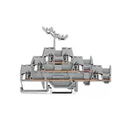 A●10pcs WAGO 280-550 ​6-Conductor Triple-Deck Terminal Block 2,5mm² Gray New