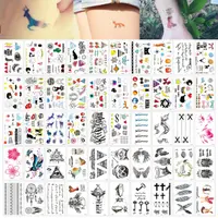 在飛比找蝦皮購物優惠-台灣現貨🌈紋身貼紙 韓國小清新 微刺青 圖騰 和風 狐狸 蝴
