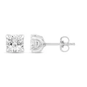 Solitaire Stud Earrings with 1/2ct of Laboratory Grown Diamonds in 9kt White Gold
