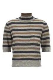 BRUNELLO CUCINELLI Lurex Wool Cropped Sweater