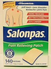 [Salonpas] Pain Relieving Patch 140 Patch Pack Of 1Pack 140 Patches Total