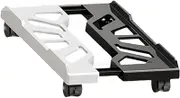 AsrMyjcx Mobile CPU Stand Computer Tower Stand Easy Installation Stable Sturdy Space Saving Multiple Air Vents Support Cart PC Holder, Black White